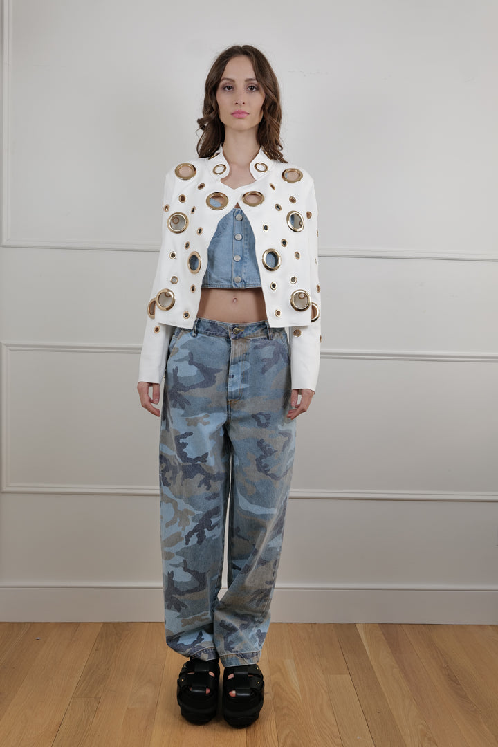 Camouflage Denim Jeans