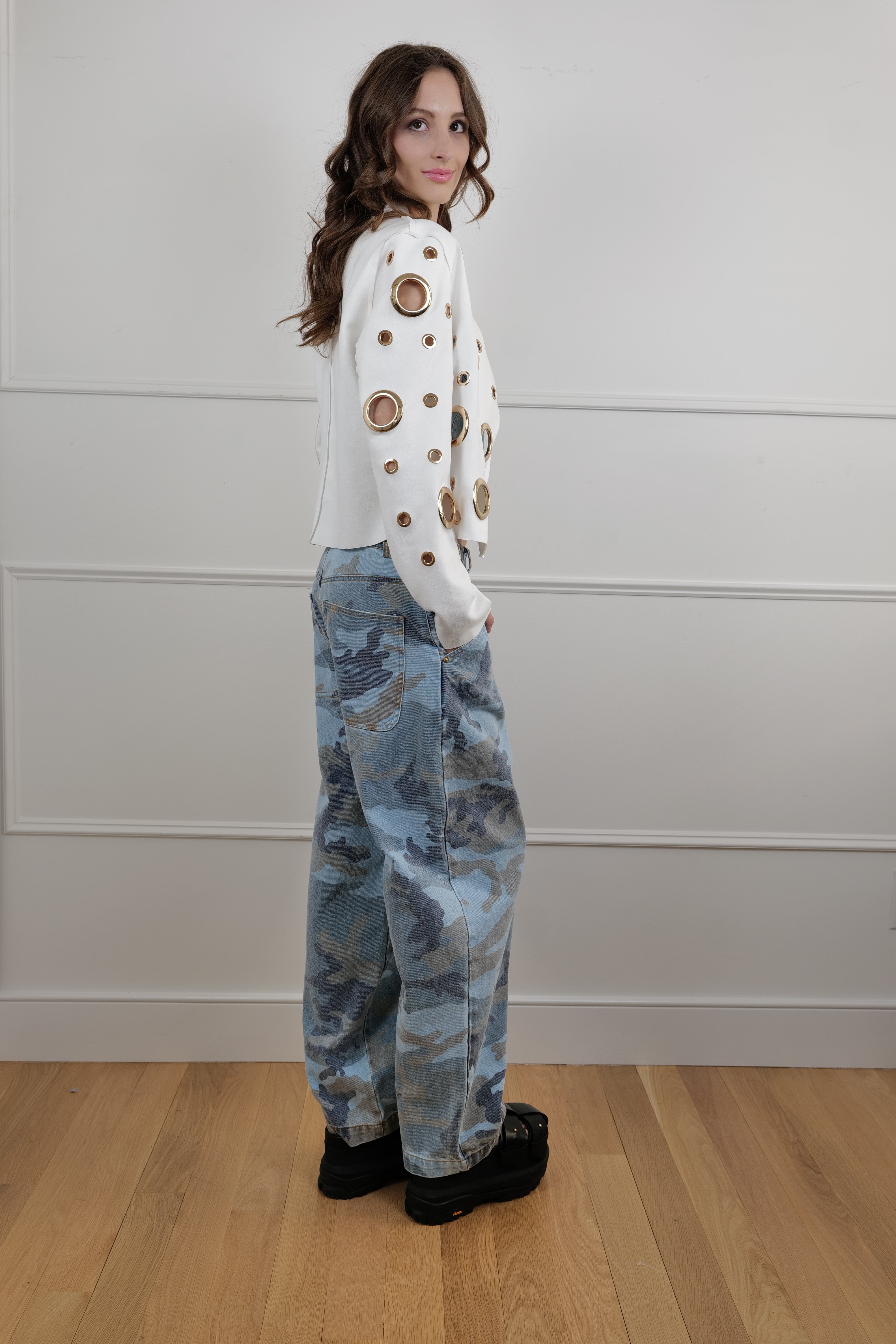 Camouflage Denim Jeans - Unique Pieces