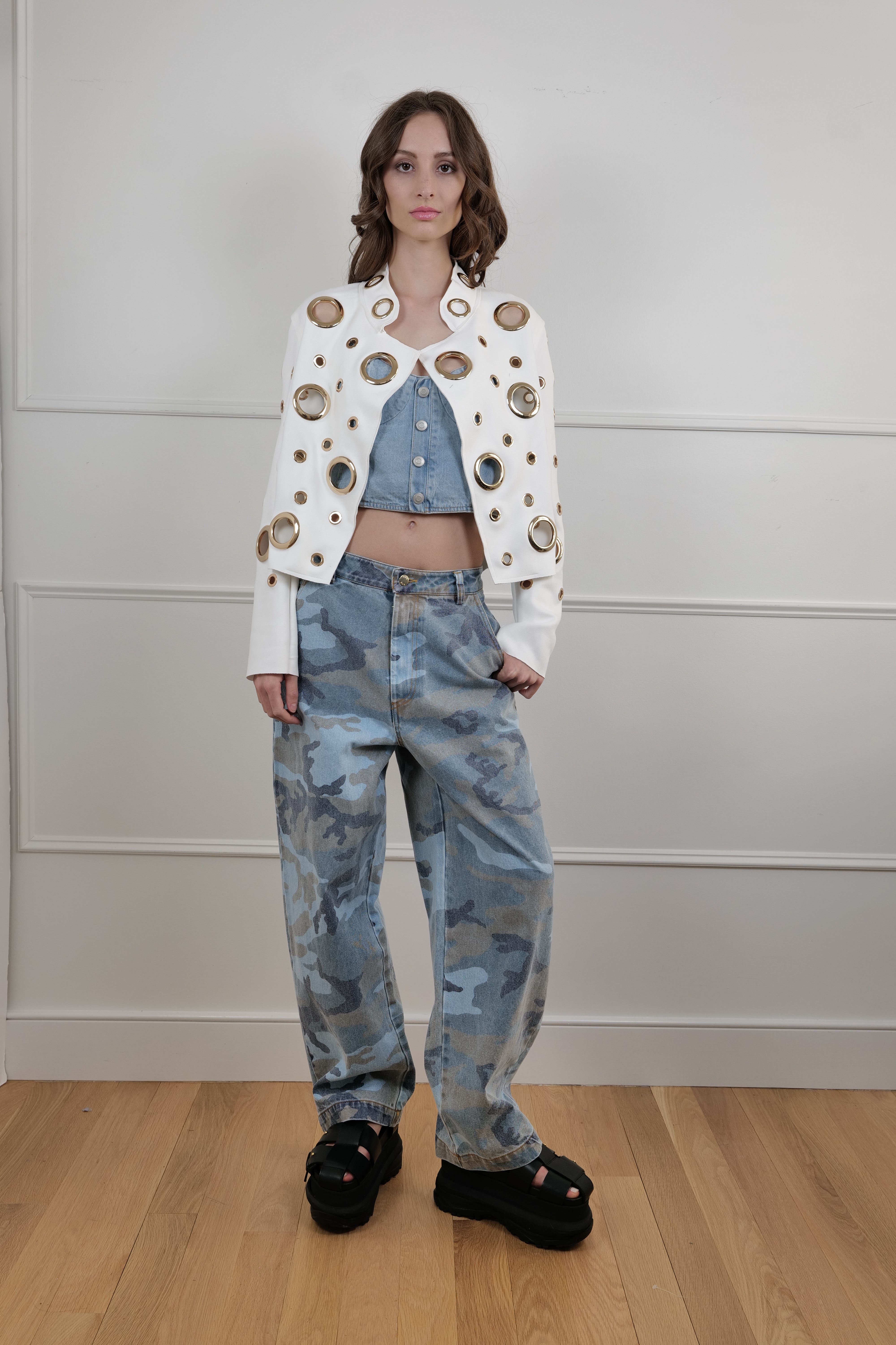 Camouflage Denim Jeans - Unique Pieces