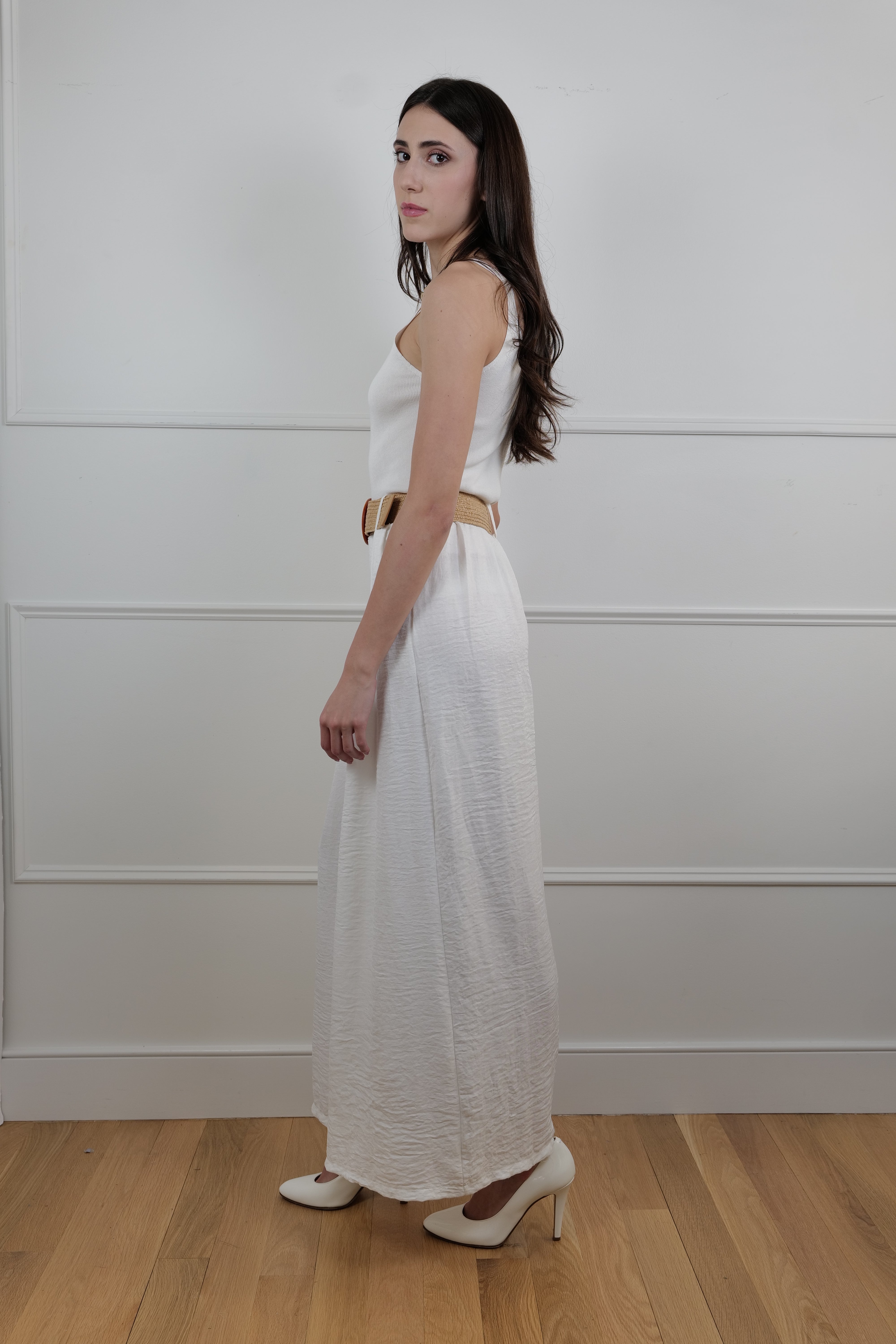 Fuoco Wide-Leg Pants with Belt