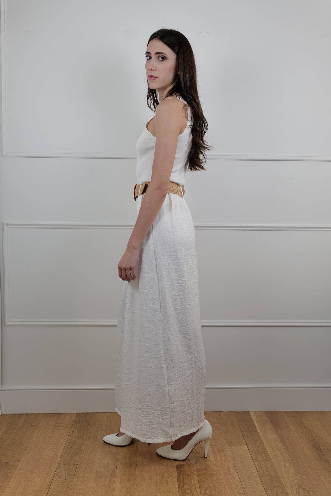 Fuoco Wide-Leg Pants with Belt