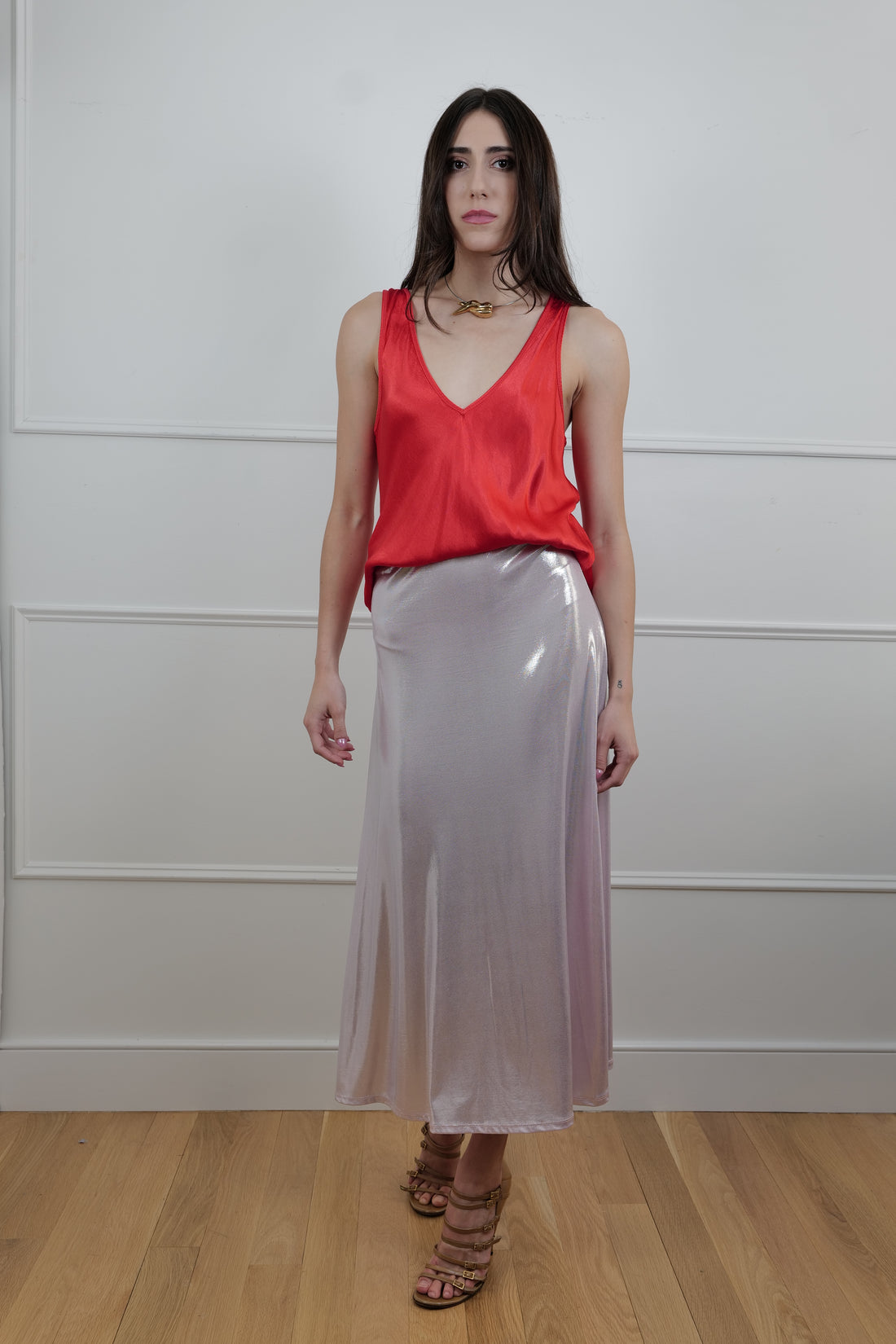 Long Skirt in Blush Mirage