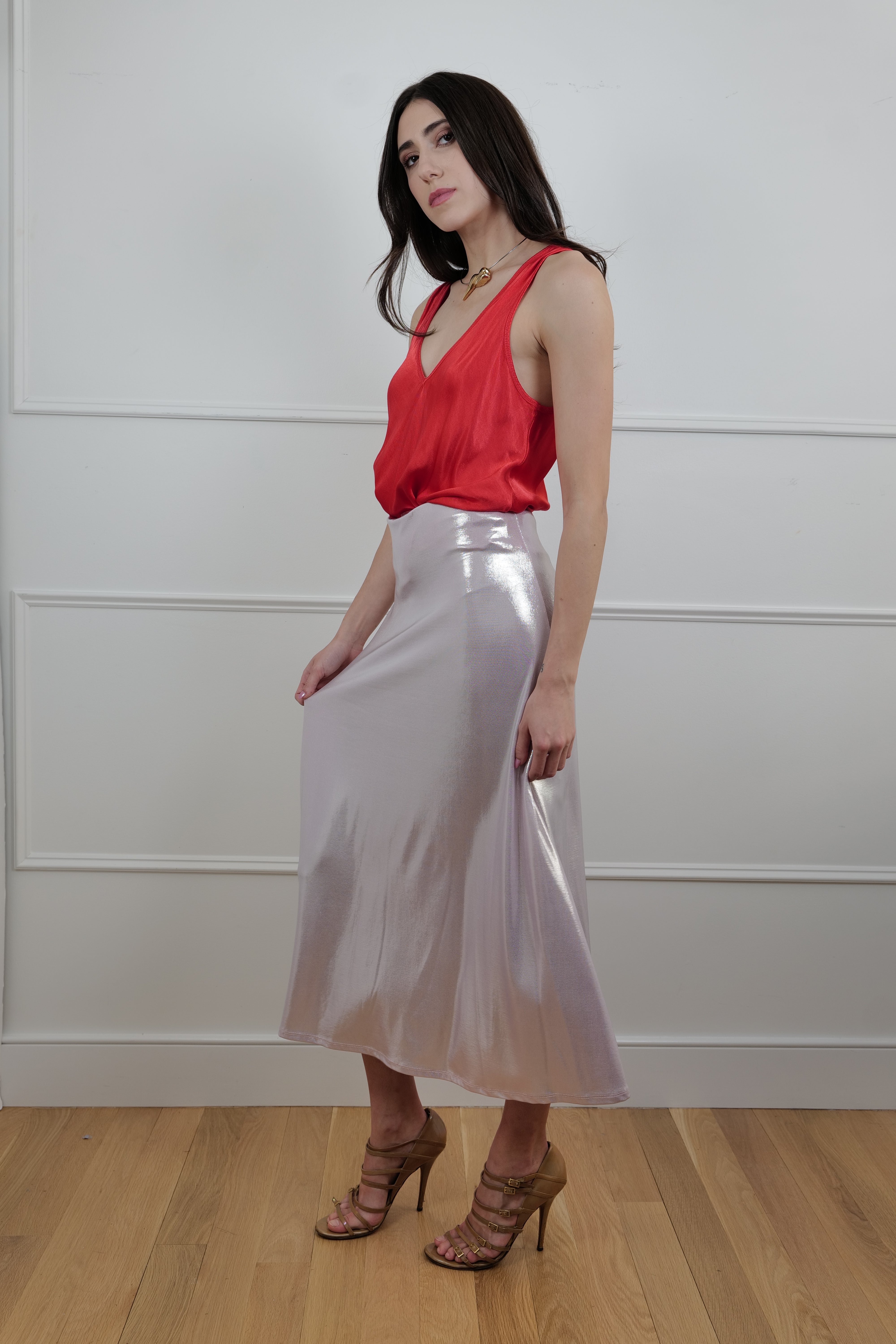 Long Skirt in Blush Mirage