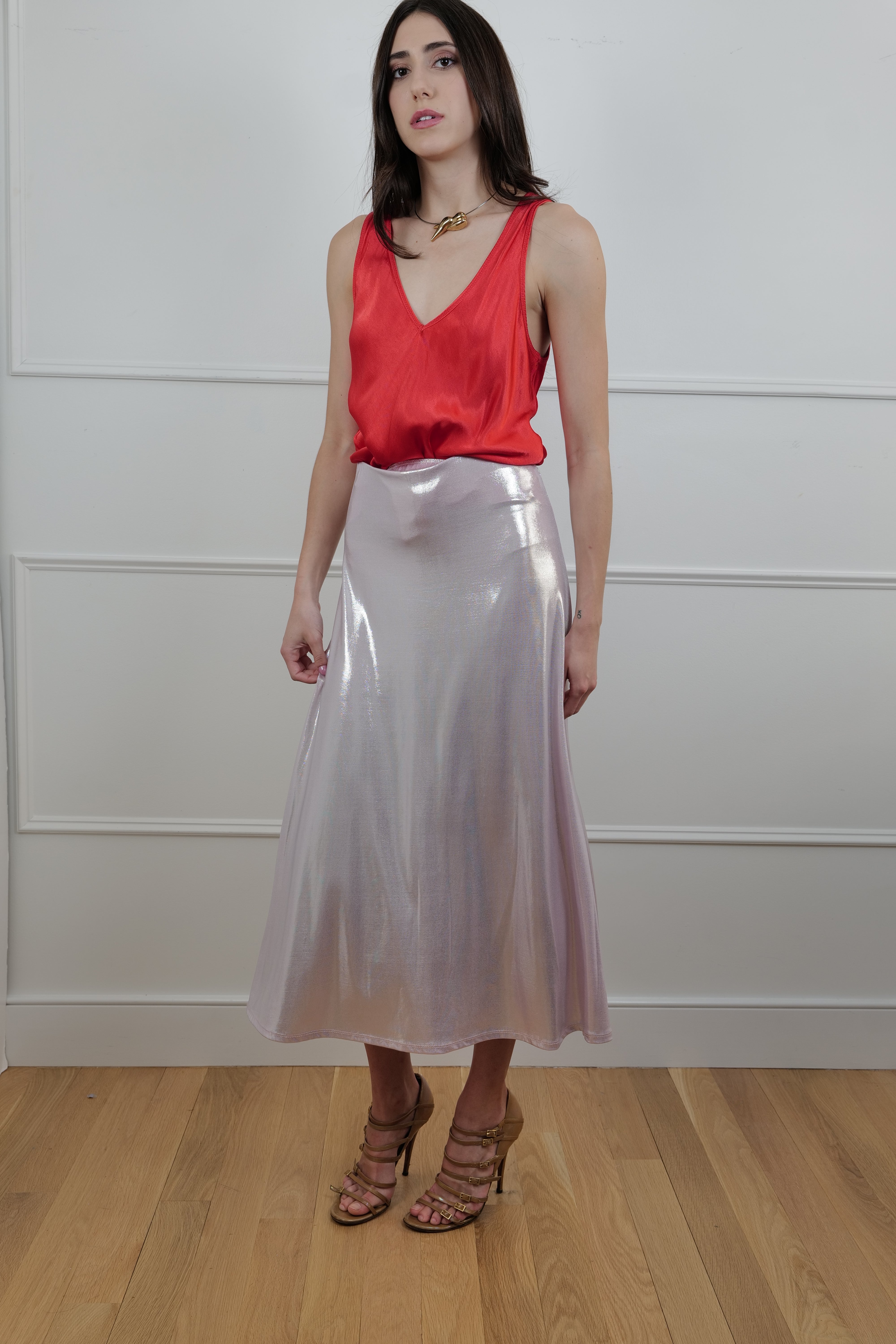 Long Skirt in Blush Mirage