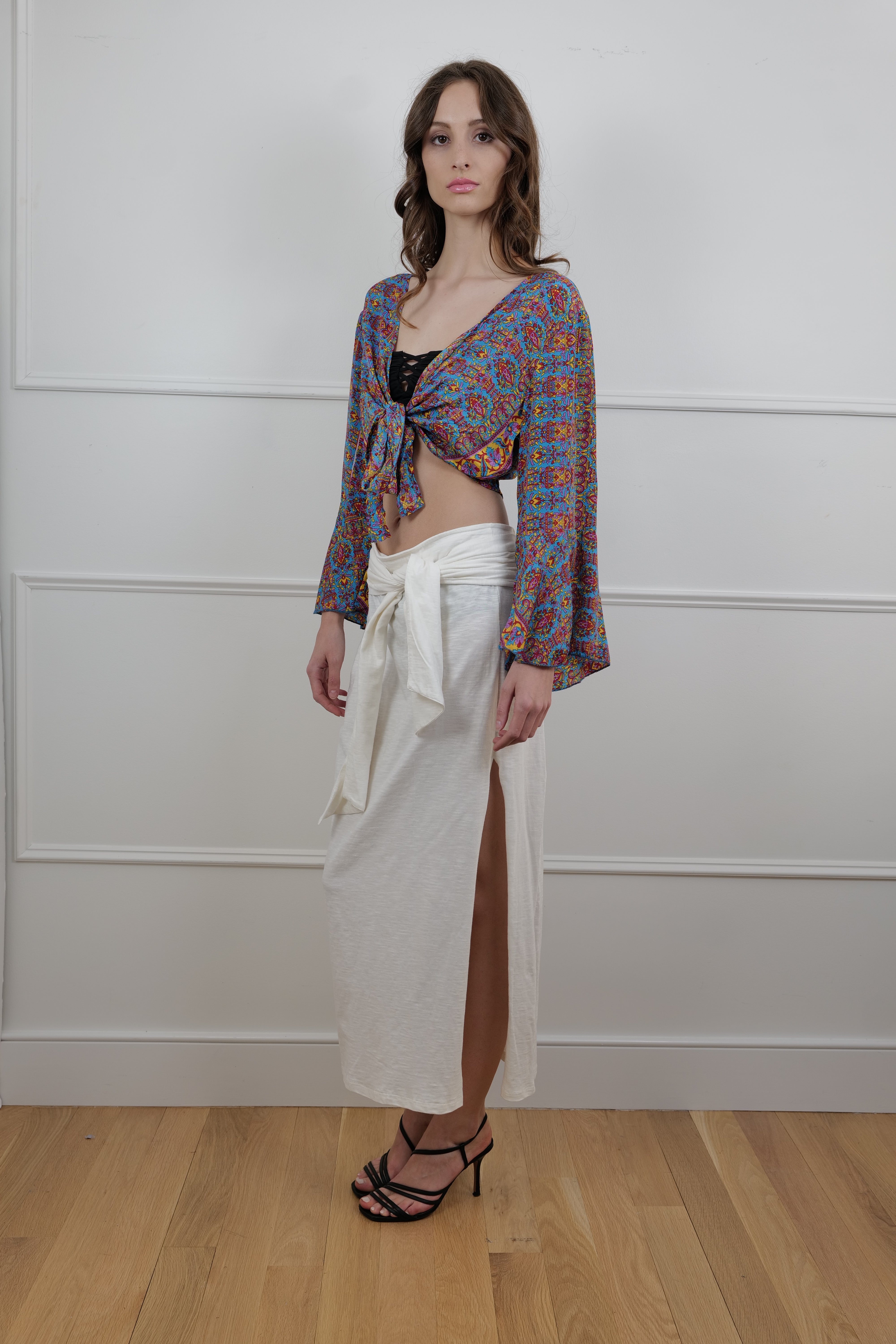 Summer Skirt in Ivory Linen One Size