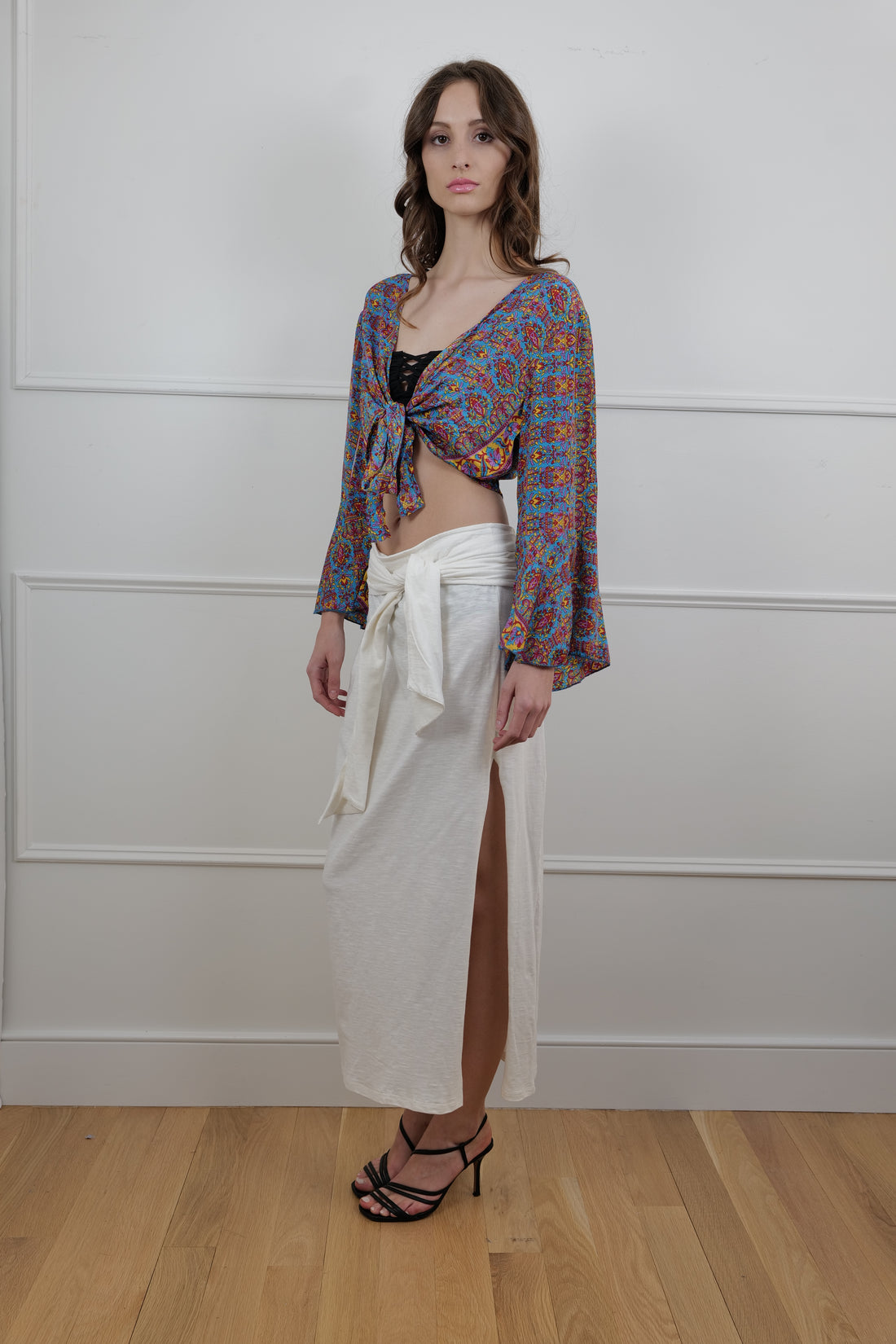 Summer Skirt in Ivory Linen One Size