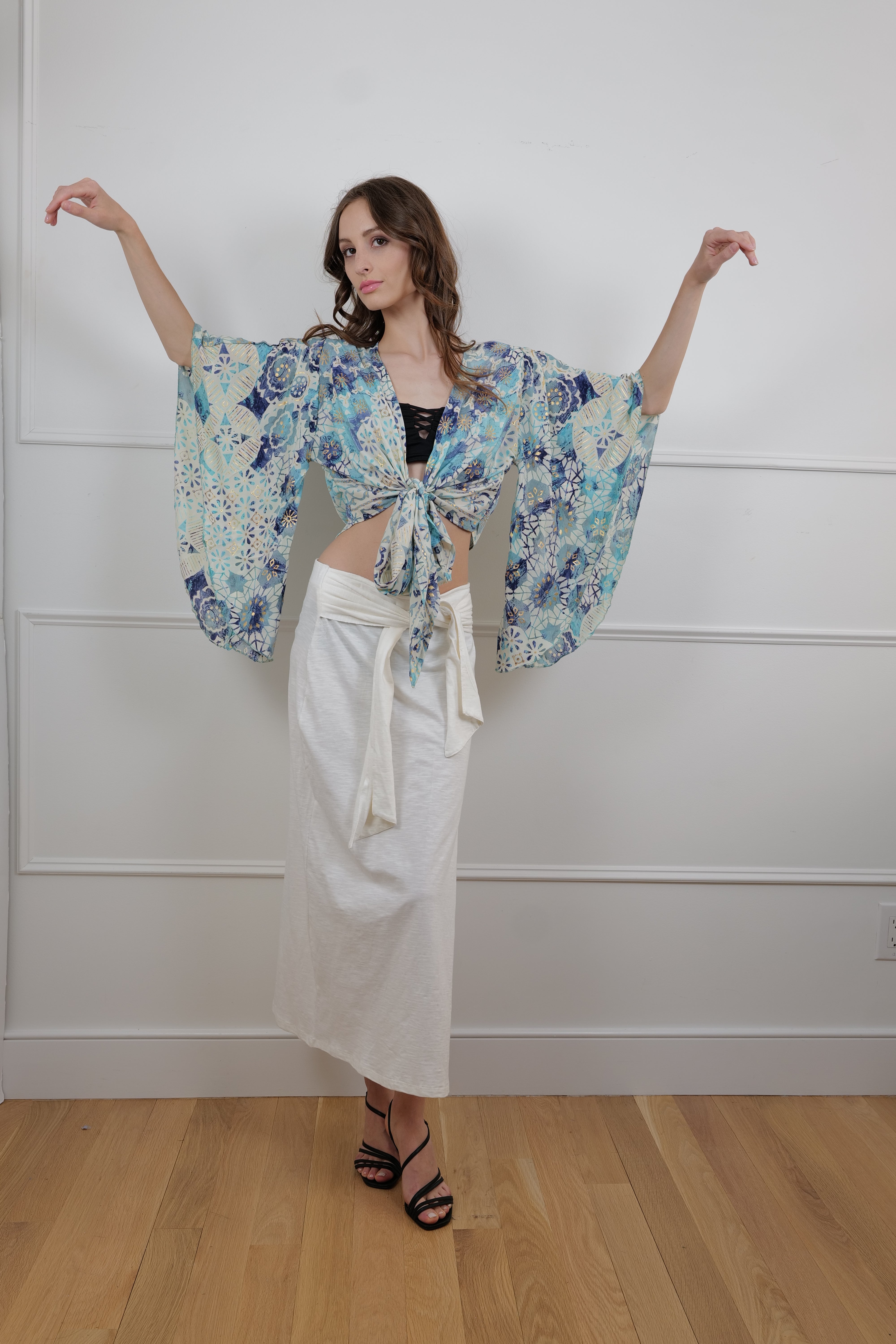 Summer Skirt in Ivory Linen One Size