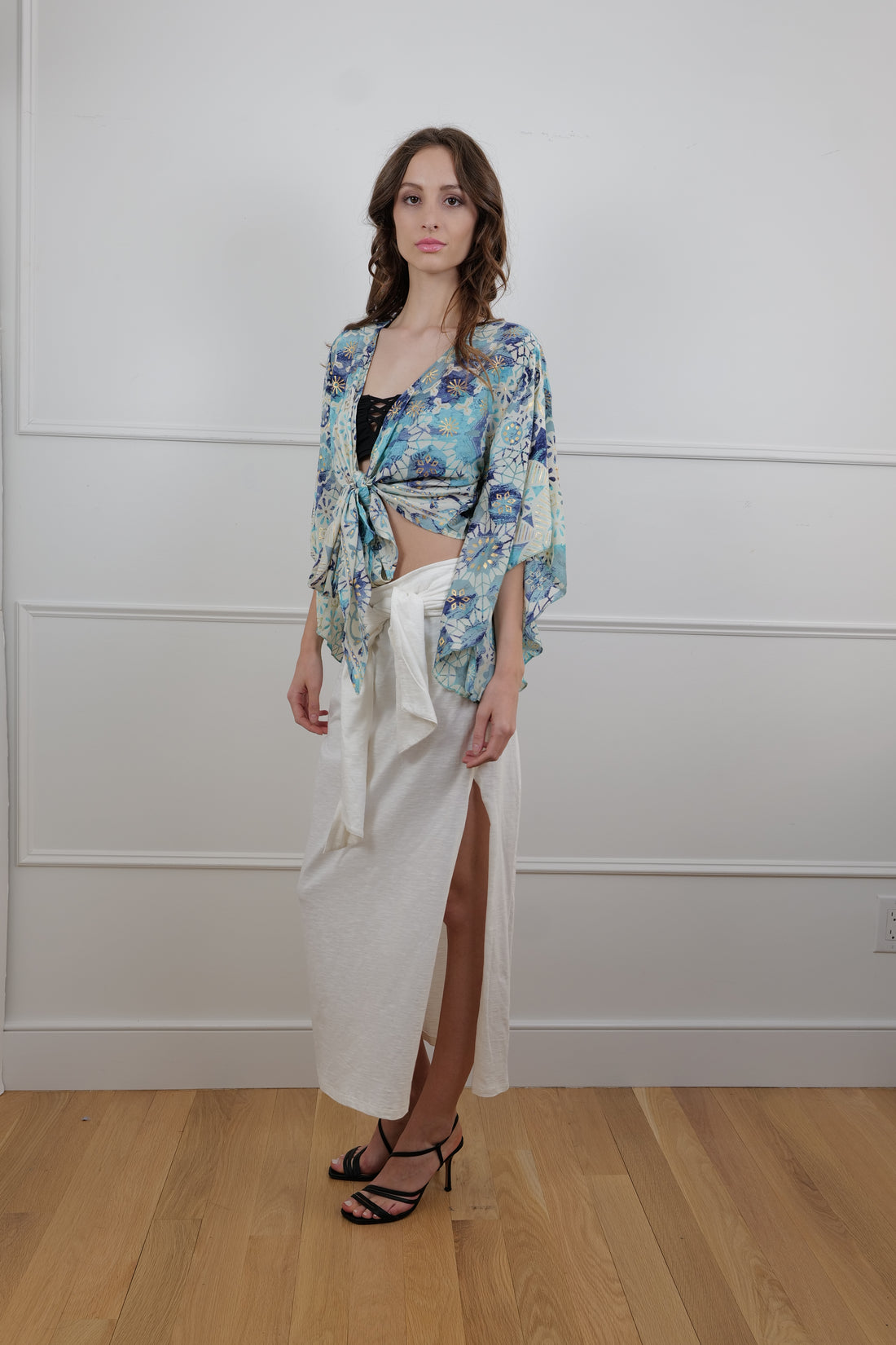 Summer Skirt in Ivory Linen One Size