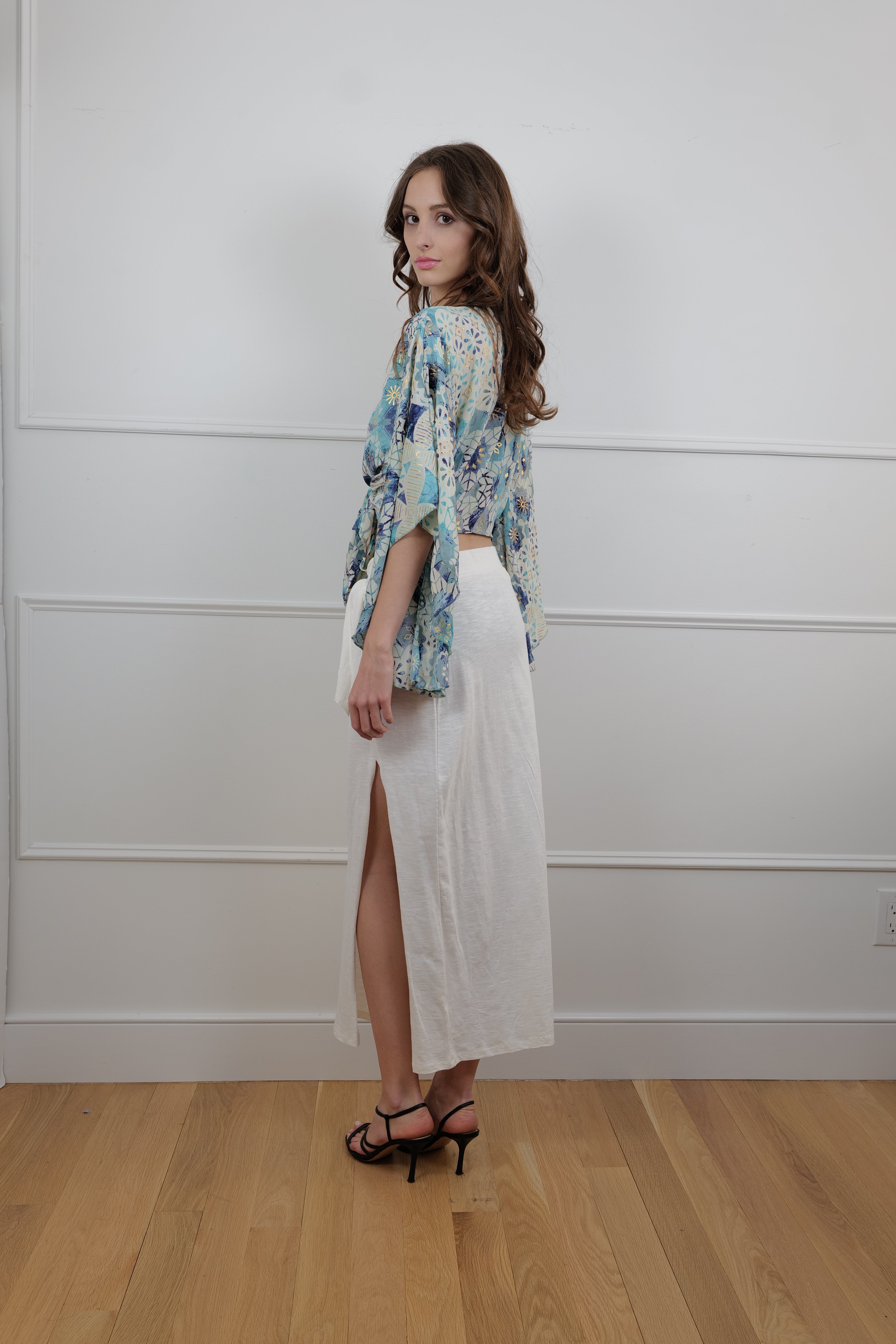 Summer Skirt in Ivory Linen One Size