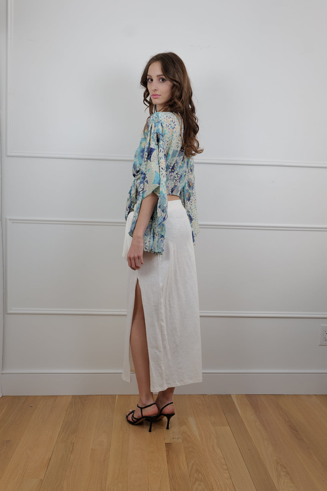 Summer Skirt in Ivory Linen One Size