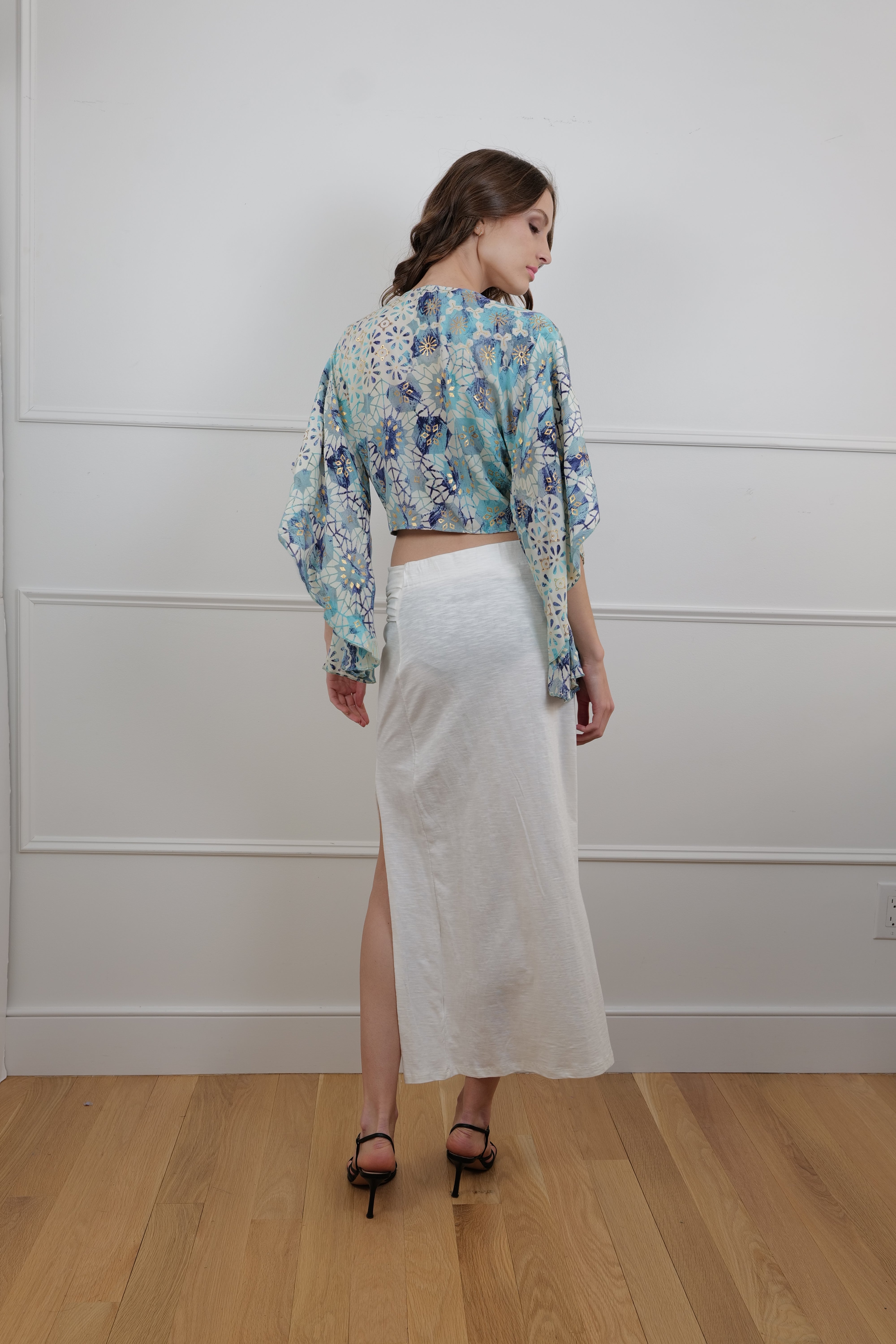 Summer Skirt in Ivory Linen One Size