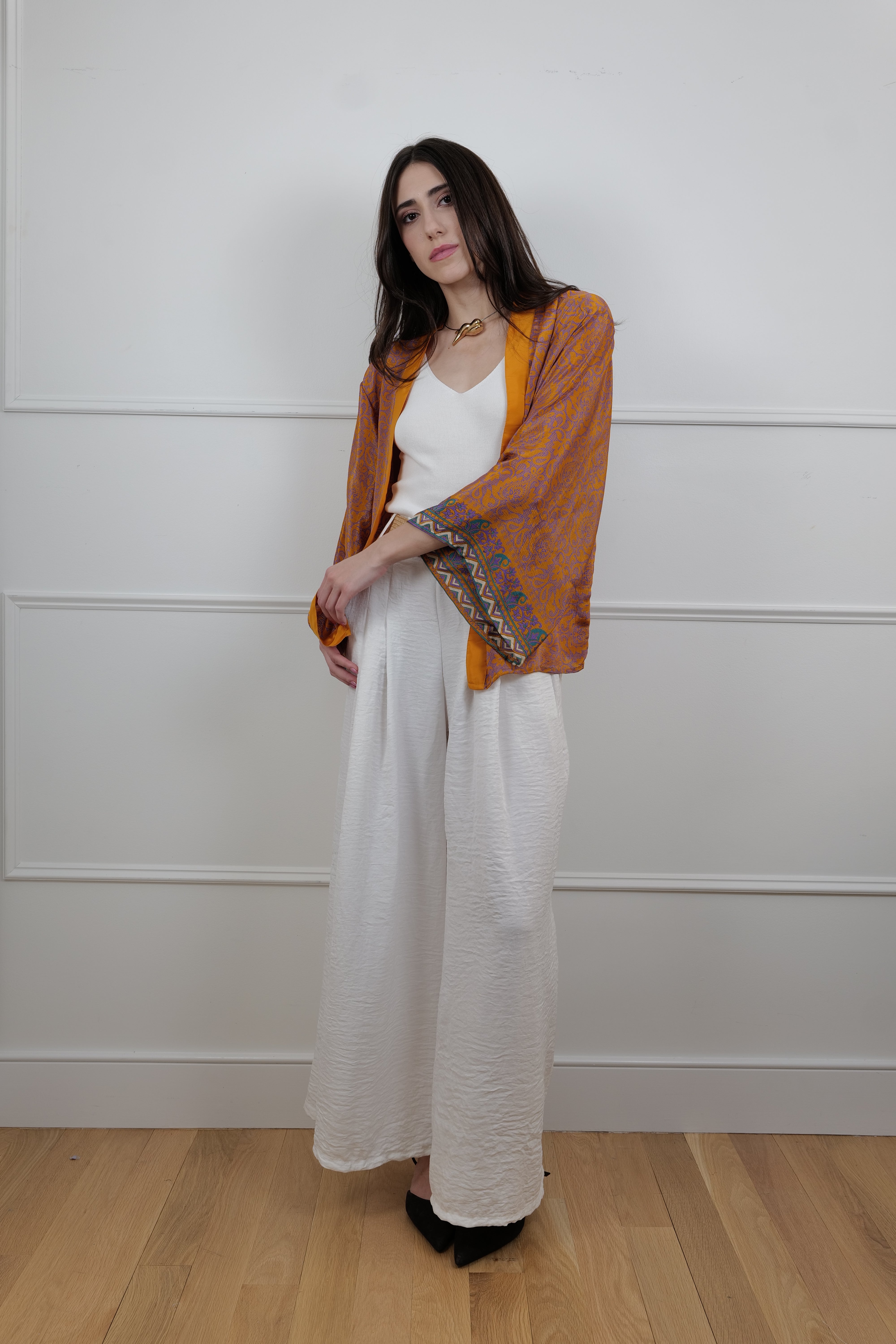 Sunset Reverie Silk Kimono