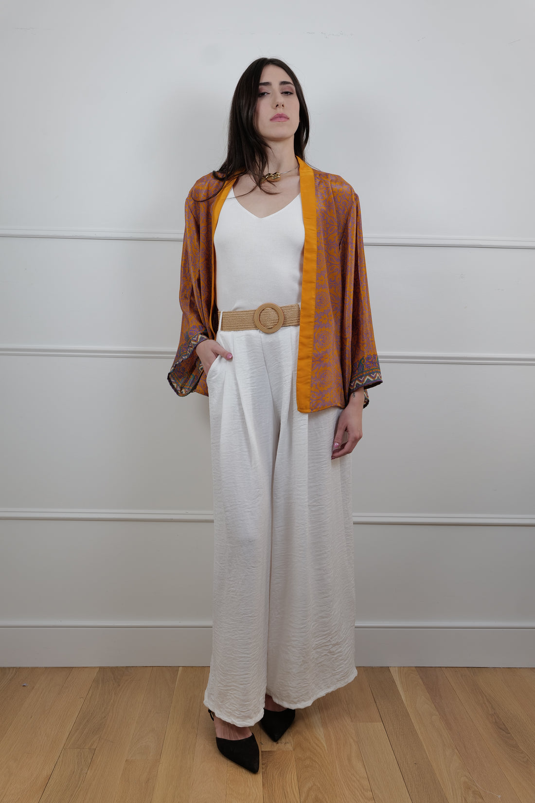 Sunset Reverie Silk Kimono
