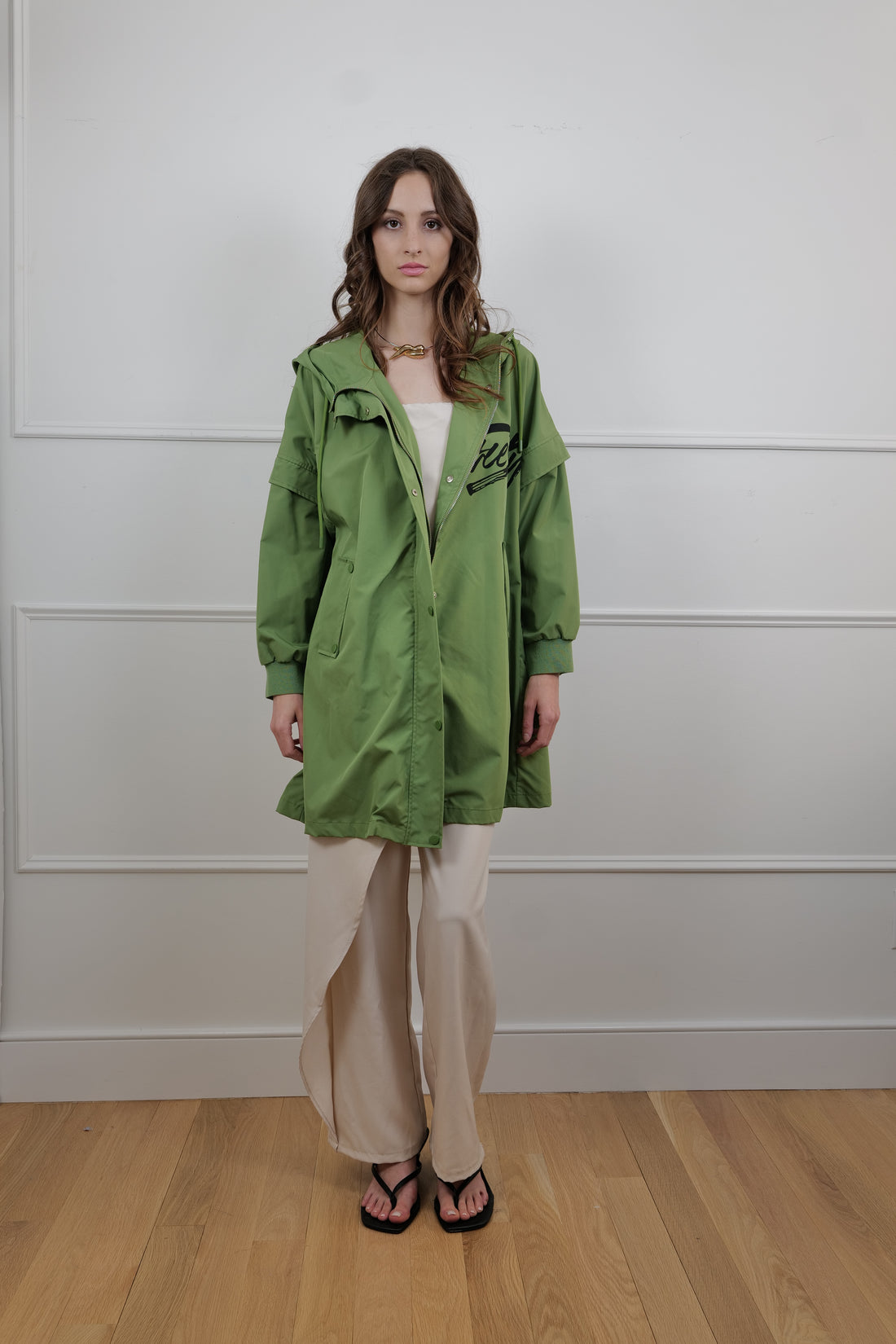 Bold and Free Unique Green Coat