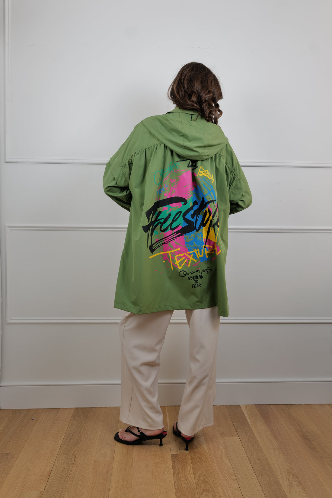 Bold and Free Unique Green Coat