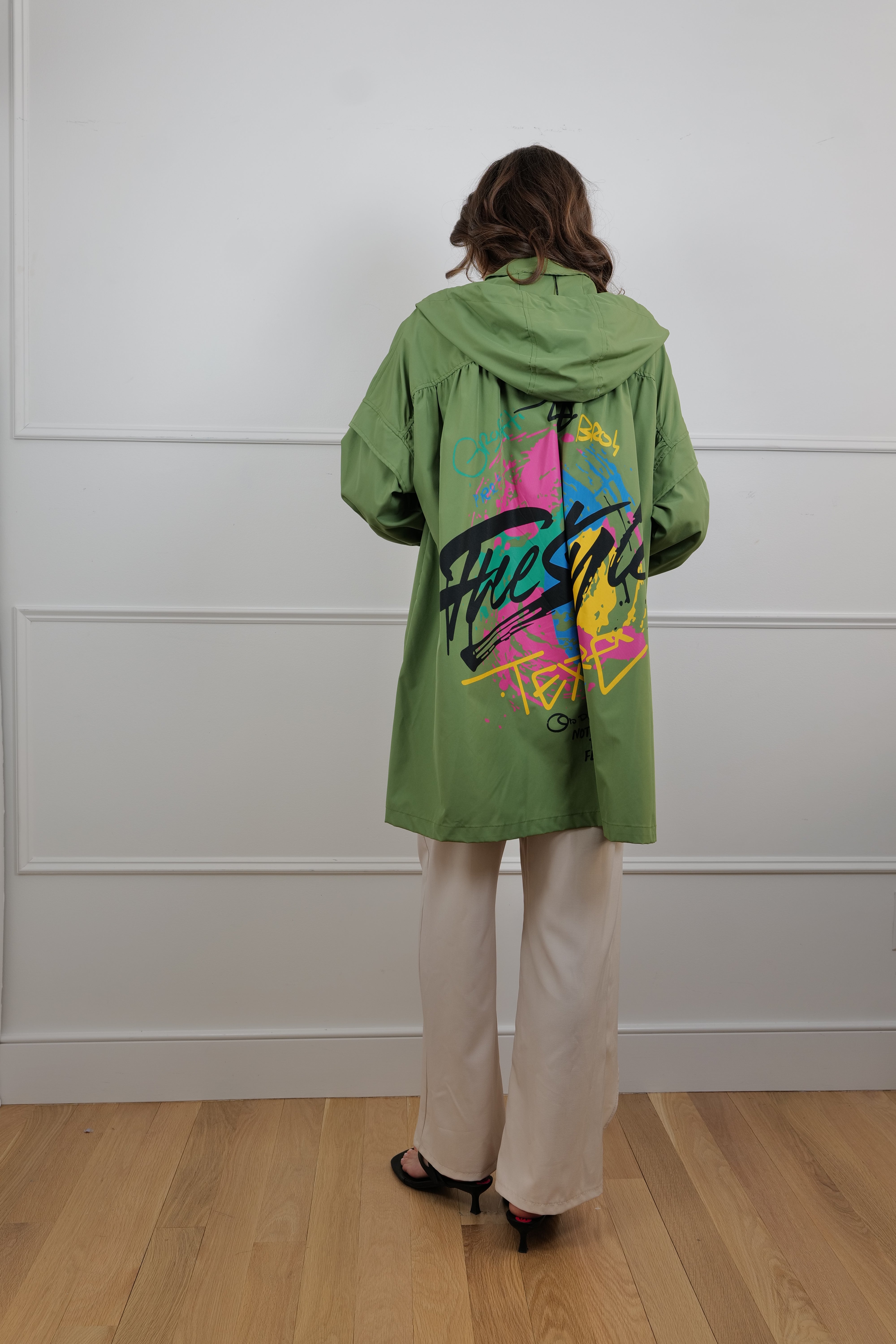 Bold and Free Unique Green Coat