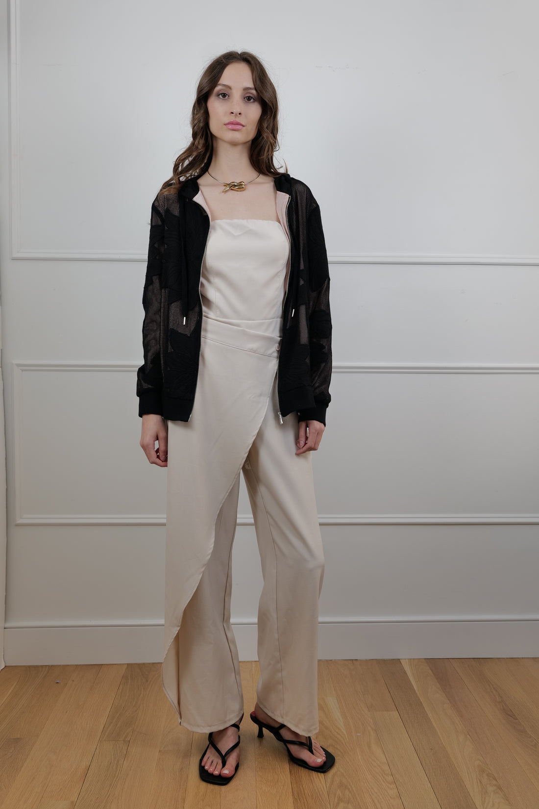 Elegant Asymmetric Bandeau Jumpsuit