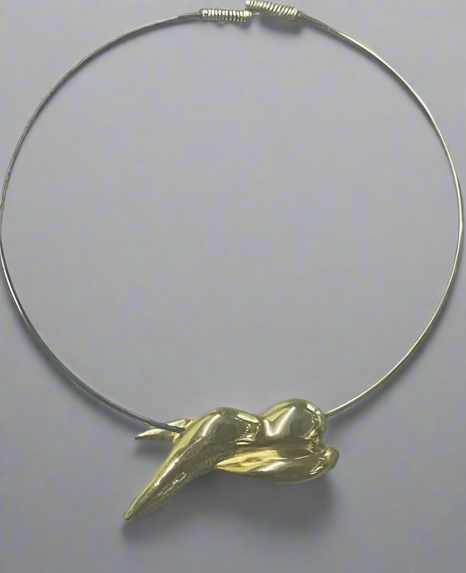 GOLDEN KISS Silver 925 - by Italian designer Mieke Govaerts Necklace