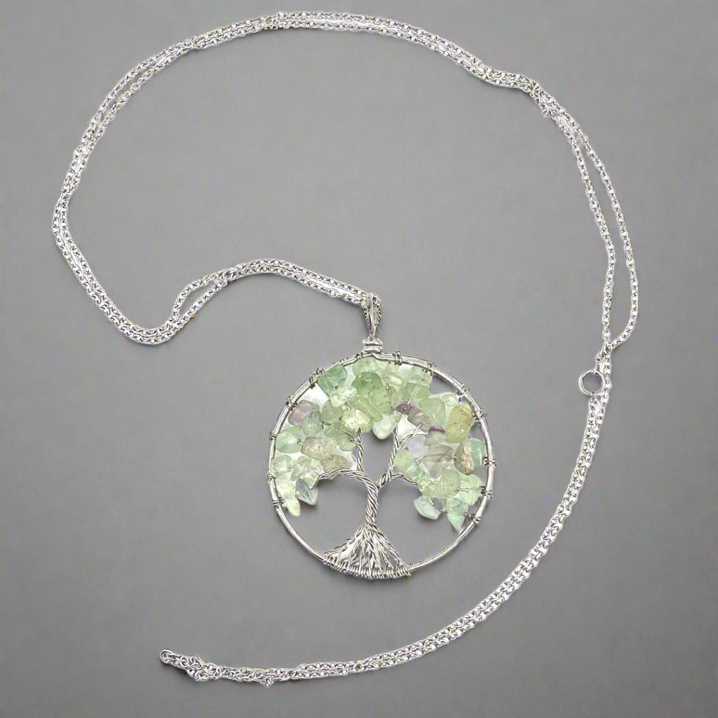 Tree of Life Gemstone Necklace