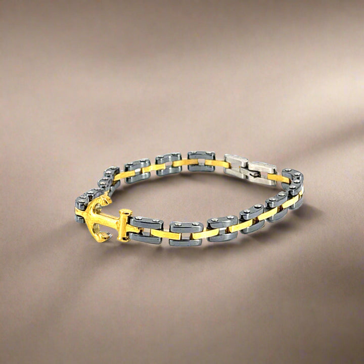 Nautical Gold Anchor Chain Bracelet