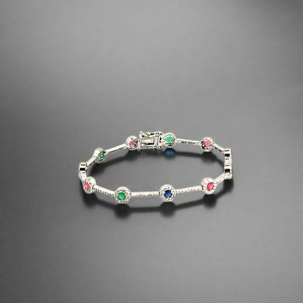 The Verde & Blu Charm Bracelet