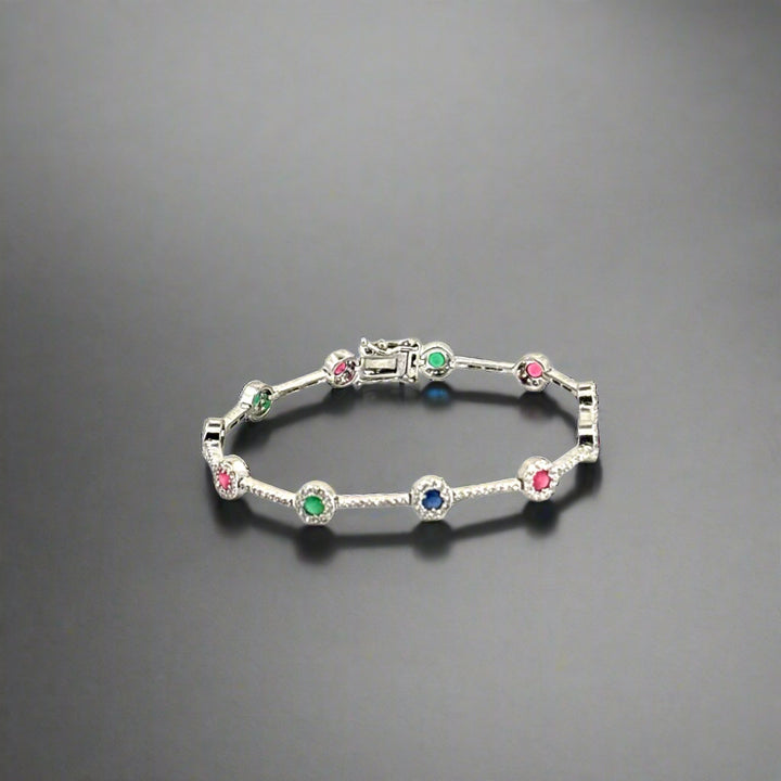 The Verde & Blu Charm Bracelet