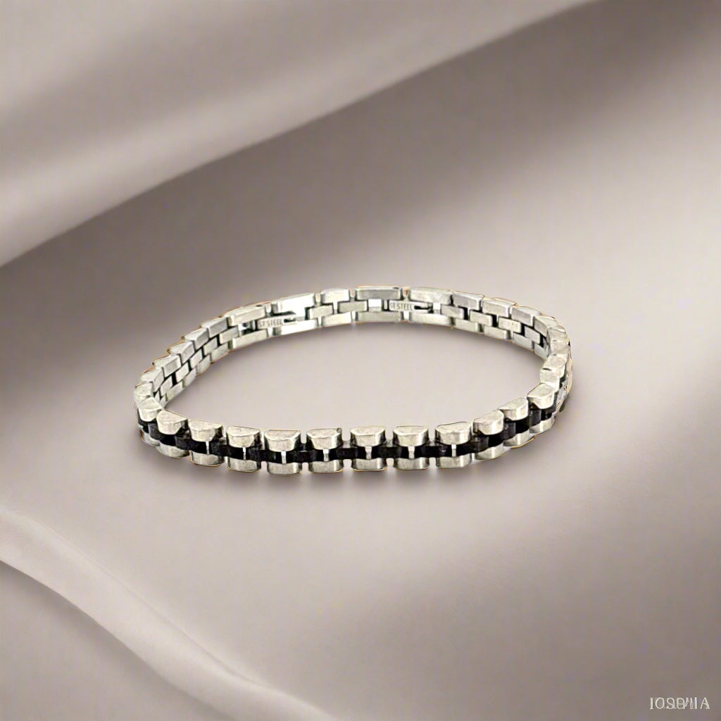 Industrial Chic Stainless Bracelet