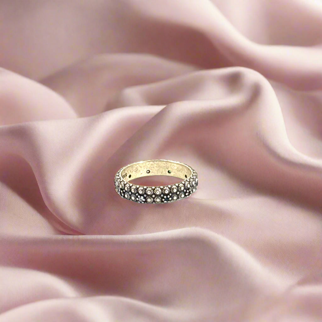 Vintage Floral Band Ring