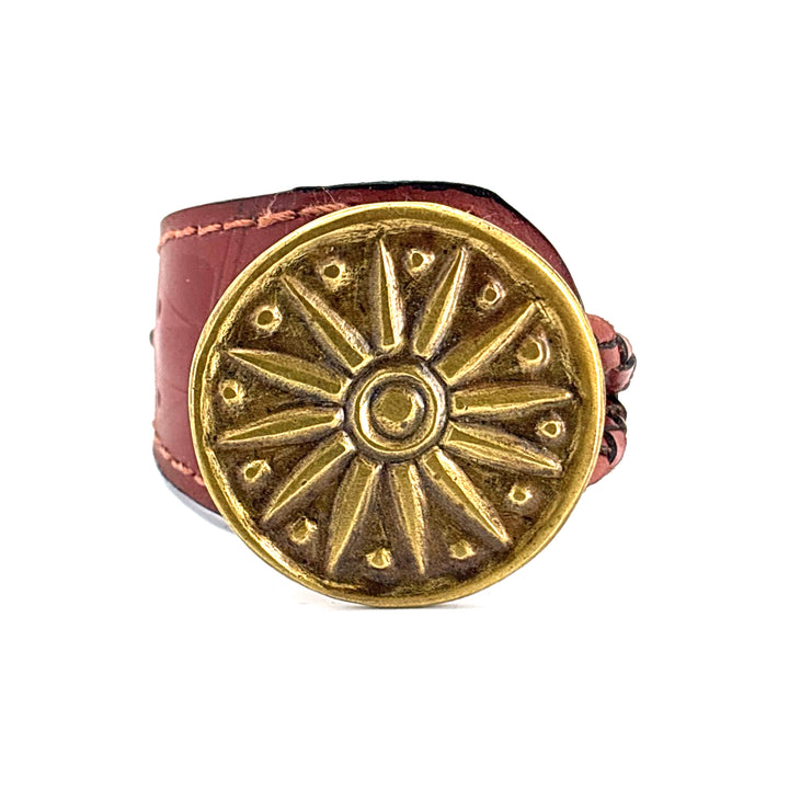 Sun Warrior Leather Bracelet