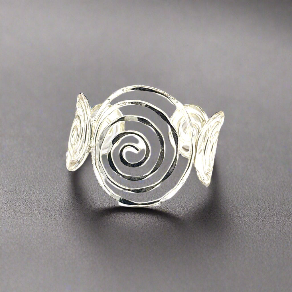 Vortex Silver Cuff